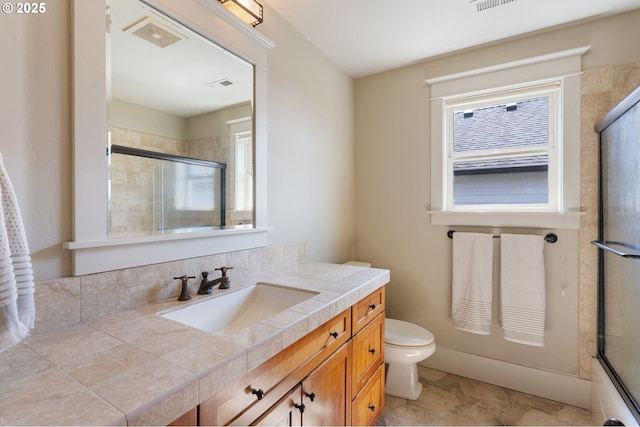 1046 NW Deerfern Loop, Camas, WA 98607 - bathroom featuring an enclosed shower and vanity