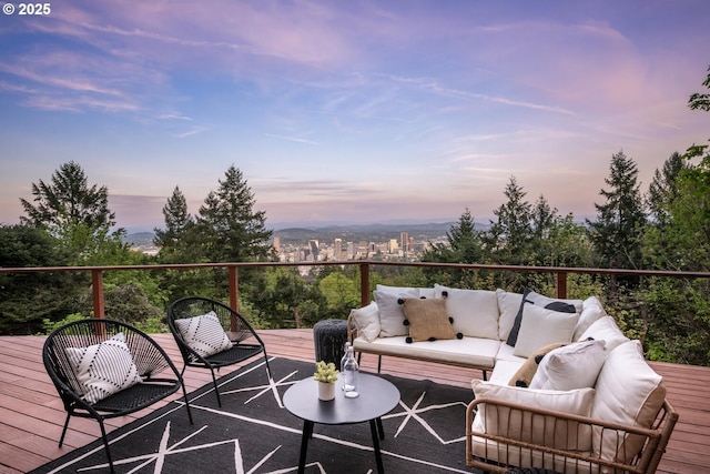 3110 NW Monte Vista Ter, Portland, OR 97210 - deck with outdoor lounge area