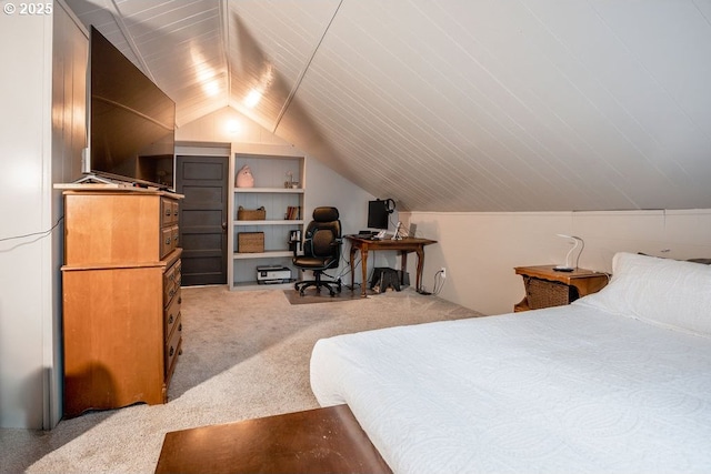 301 W Walnut St, Winlock, WA 98596 - bedroom with light colored carpet and vaulted ceiling