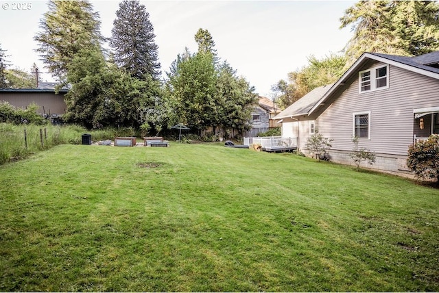 301 W Walnut St, Winlock, WA 98596 - view of yard featuring a wooden deck