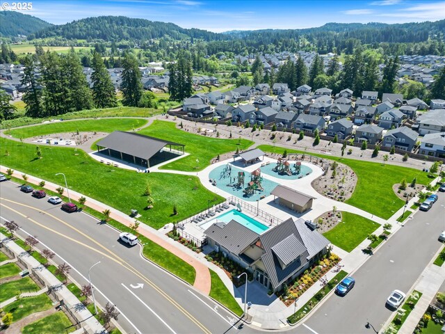 16615 SE Sunshower Pl, Happy Valley, OR 97086 - aerial view of a forest and a pool area