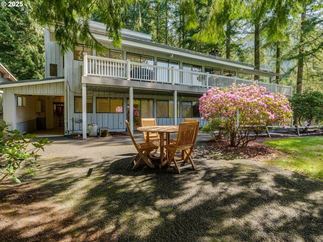 69070 E Fairway Ave, Welches, OR 97067 - back of property with board and batten siding