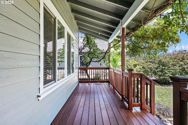 1062 Applegate Pl, Harrisburg, OR 97446 - view of wooden deck