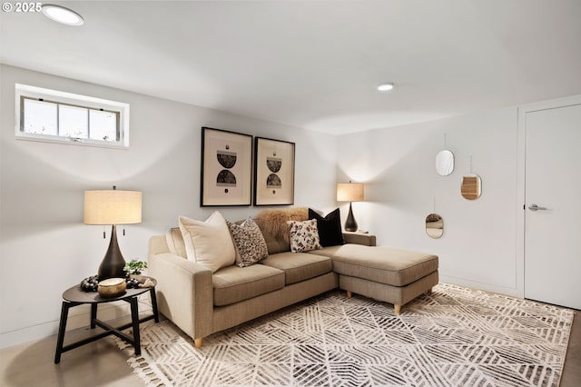 1403 SE Birch St, Portland, OR 97214 - living area featuring recessed lighting