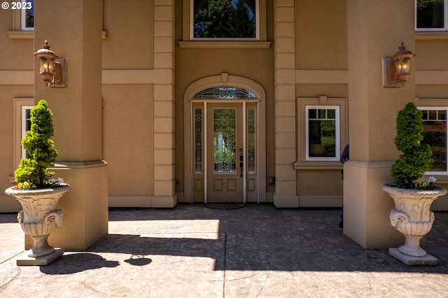 view of exterior entry