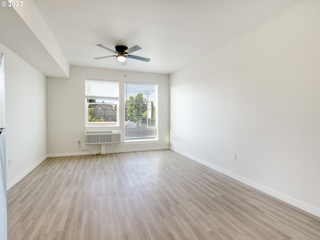 4738 SE Belmont St, Portland, OR 97215 - spare room with ceiling fan and light wood-type flooring