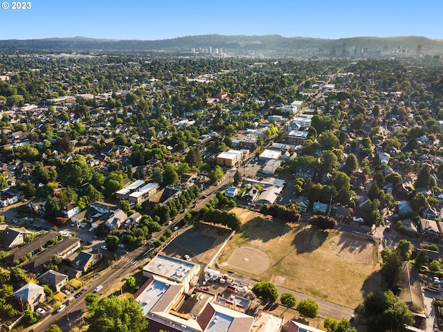 4738 SE Belmont St, Portland, OR 97215 - aerial view featuring a mountain view