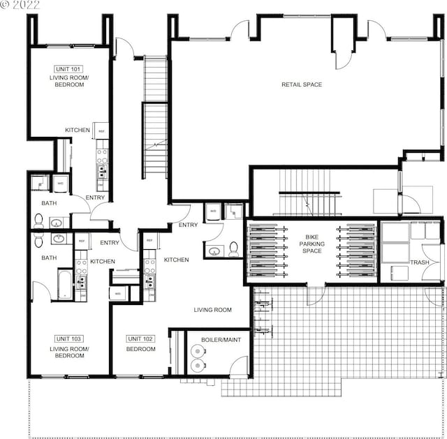 4738 SE Belmont St, Portland, OR 97215 - plan