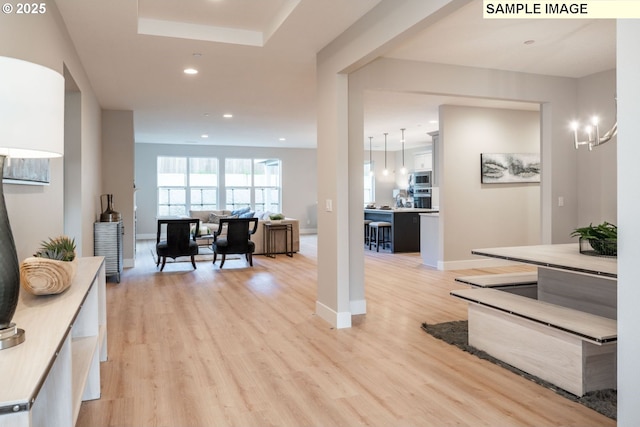 1103 S Mountain Pl, Ridgefield, WA 98642 - corridor featuring recessed lighting and light wood finished floors