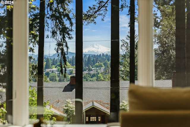 view of water feature featuring a mountain view