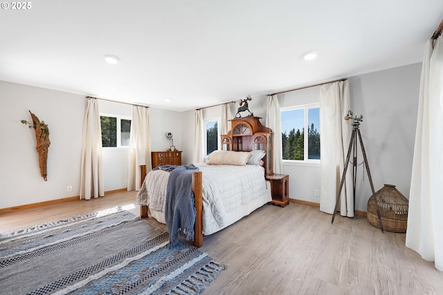 53310 Morrison Rd, Bandon, OR 97411 - bedroom with light wood-style floors and recessed lighting
