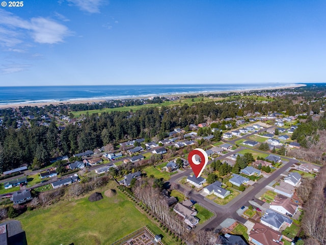 293 W Kershul Cir, Gearhart, OR 97138 - aerial overview of property's location with nearby suburban area and a nearby body of water