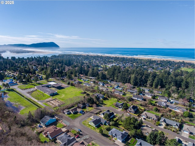 293 W Kershul Cir, Gearhart, OR 97138 - aerial overview of property's location featuring a large body of water and nearby suburban area