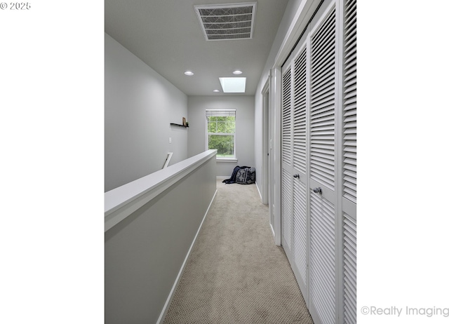 728 NE 72nd Ave, Hillsboro, OR 97124 - hallway featuring carpet floors, recessed lighting, and an upstairs landing