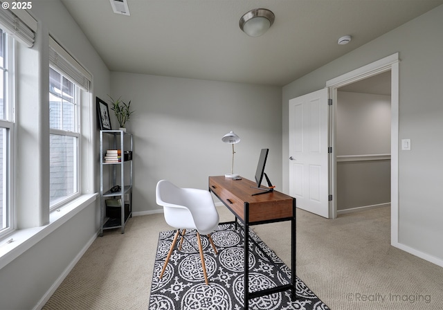 728 NE 72nd Ave, Hillsboro, OR 97124 - carpeted home office featuring healthy amount of natural light