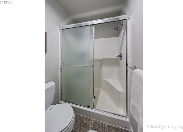 728 NE 72nd Ave, Hillsboro, OR 97124 - bathroom with toilet and a shower with door