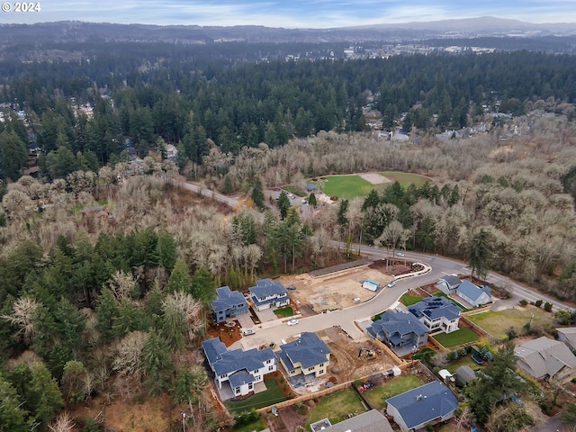 5010 Park Bluff Pl, Lake Oswego, OR 97035 - aerial overview of property's location with a heavily wooded area