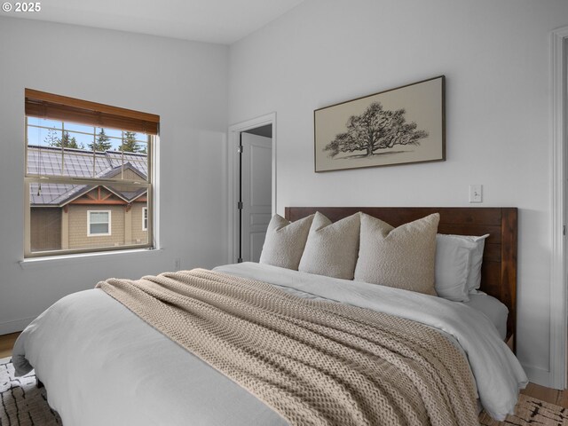 87916 E Alpenglow Ln, Government Camp, OR 97028 - bedroom with wood finished floors and baseboards