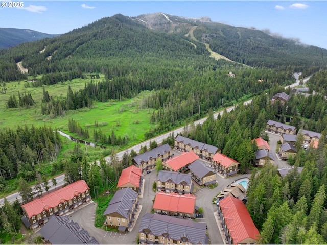 87916 E Alpenglow Ln, Government Camp, OR 97028 - bird's eye view of a mountain backdrop and a heavily wooded area