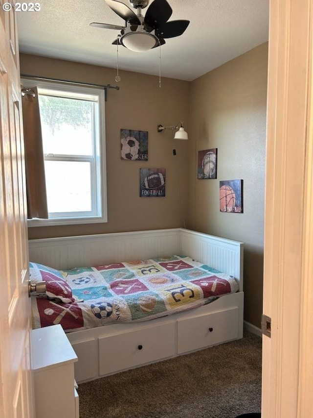 206 NE Front St, Prairie City, OR 97869 - carpeted bedroom with ceiling fan