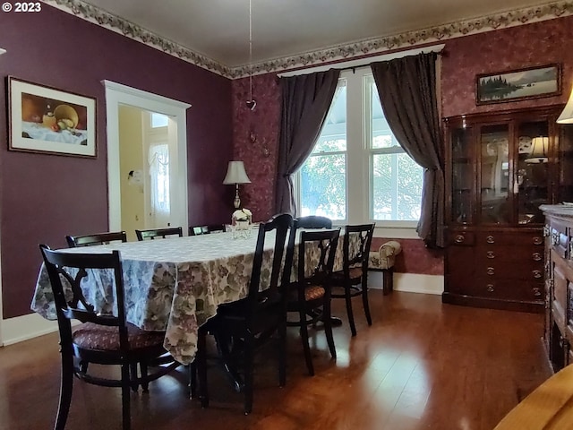 206 NE Front St, Prairie City, OR 97869 - dining room with dark wood-type flooring