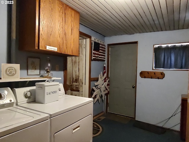 206 NE Front St, Prairie City, OR 97869 - laundry area with cabinets and independent washer and dryer