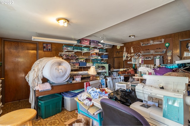 view of storage room