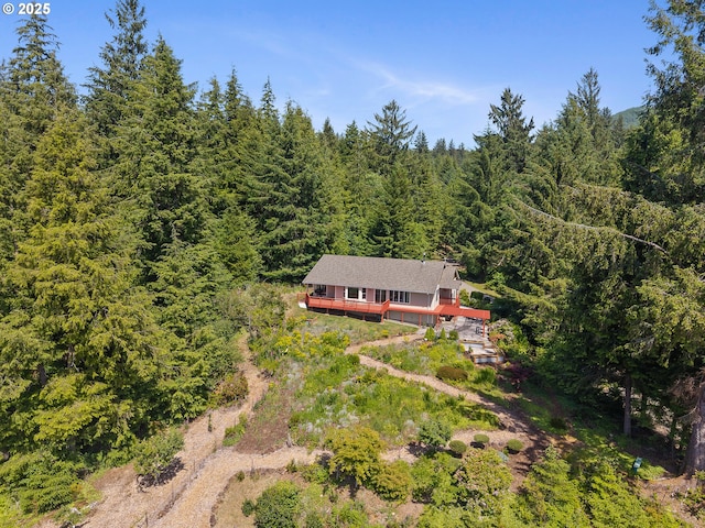 38225 Hiagua Ln N, Nehalem, OR 97131 - aerial view of property and surrounding area featuring a forest