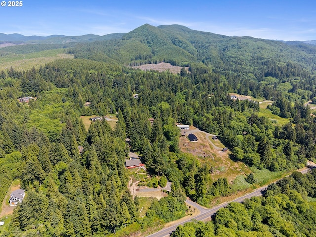 38225 Hiagua Ln N, Nehalem, OR 97131 - aerial view of property and surrounding area with mountains