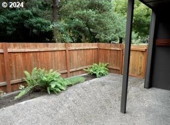 view of yard featuring a patio