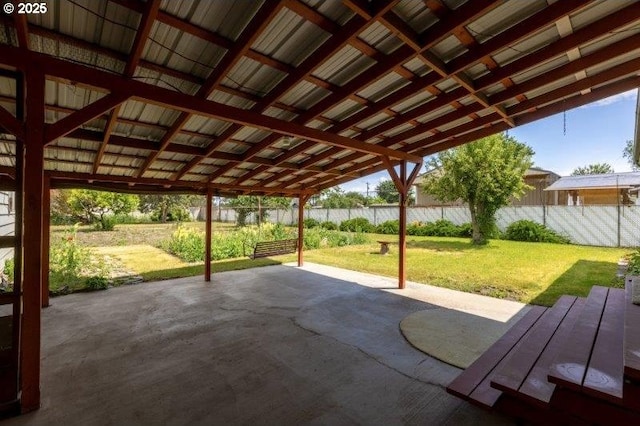 2107 Cove Ave, La Grande, OR 97850 - fenced backyard with a patio area