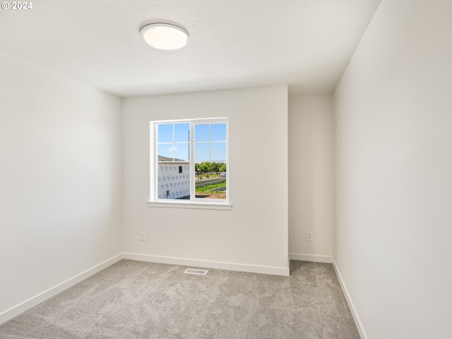 spare room with light colored carpet