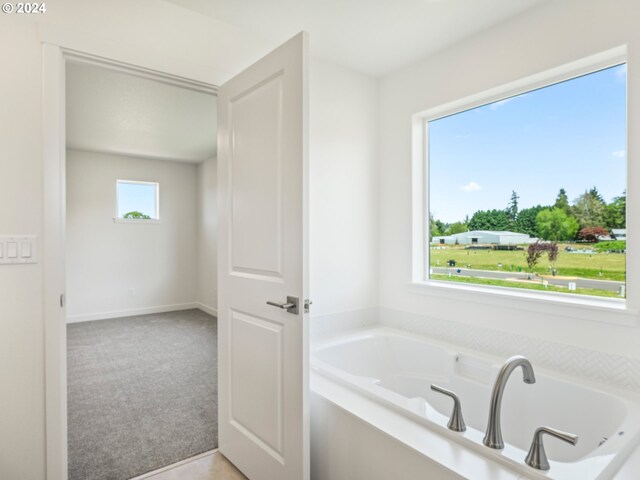 bathroom with a bathtub