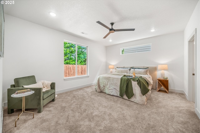 902 E 30th St, Vancouver, WA 98663 - carpeted bedroom featuring baseboards, a ceiling fan, and recessed lighting