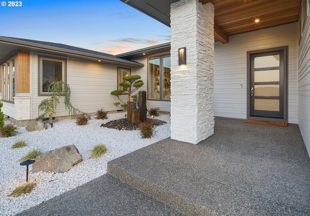 exterior space with a patio area