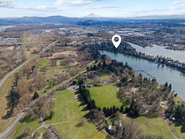 21503 NE Lachenview Ln, Fairview, OR 97024 - bird's eye view of a water and mountain view