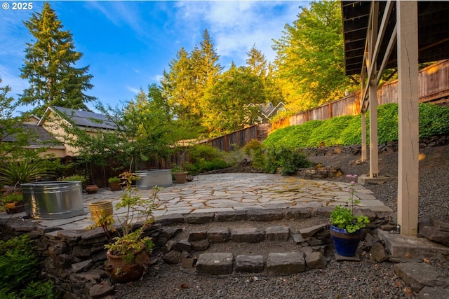 view of patio / terrace featuring a fenced backyard