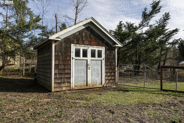 11215 NE 359th St, La Center, WA 98629 - view of shed with fence