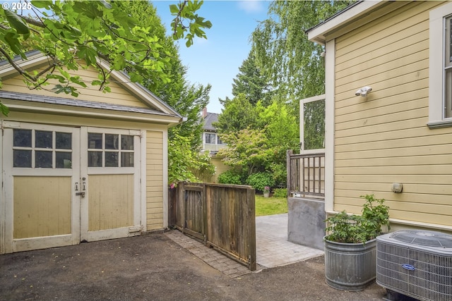 2147 NE 14th Ave, Portland, OR 97212 - garage featuring central air condition unit and a storage unit