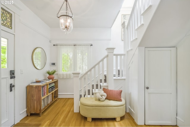 2147 NE 14th Ave, Portland, OR 97212 - entrance foyer featuring healthy amount of natural light, light wood finished floors, and stairway