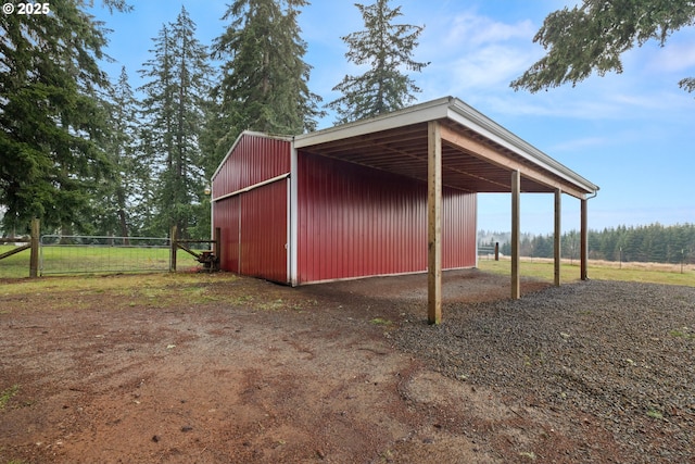 view of outdoor structure