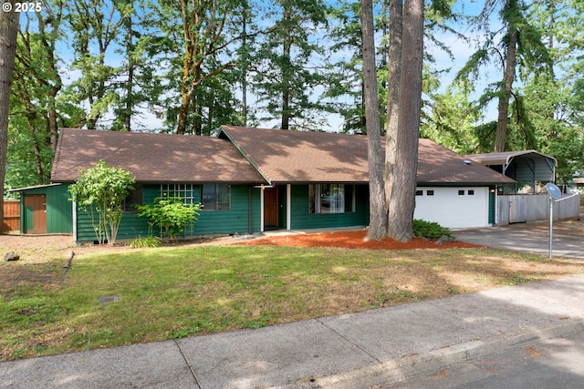 25191 Berry Ln, Veneta, OR 97487 - single story home featuring roof with shingles, a detached carport, and driveway