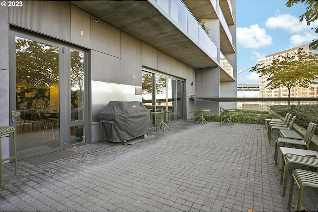 view of patio / terrace featuring area for grilling