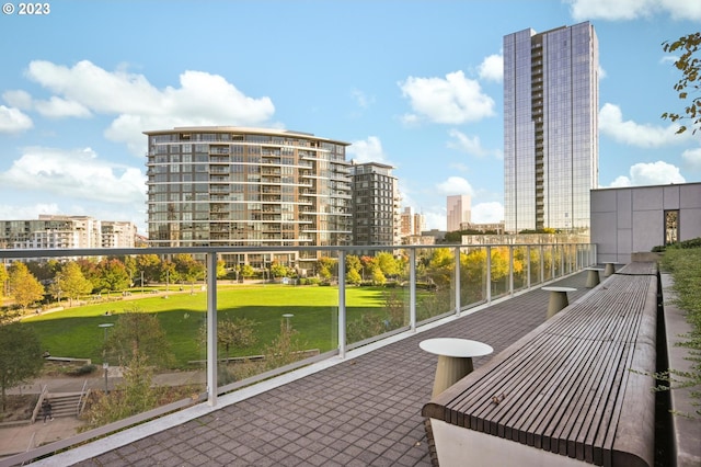 view of balcony