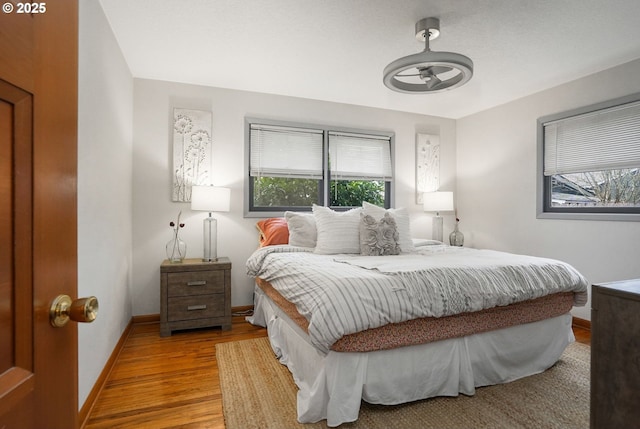 bedroom featuring hardwood / wood-style flooring