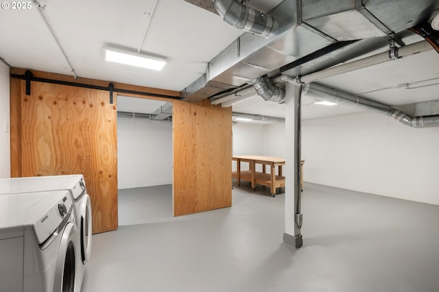 420 S State St, Lake Oswego, OR 97034 - finished below grade area featuring washing machine and dryer