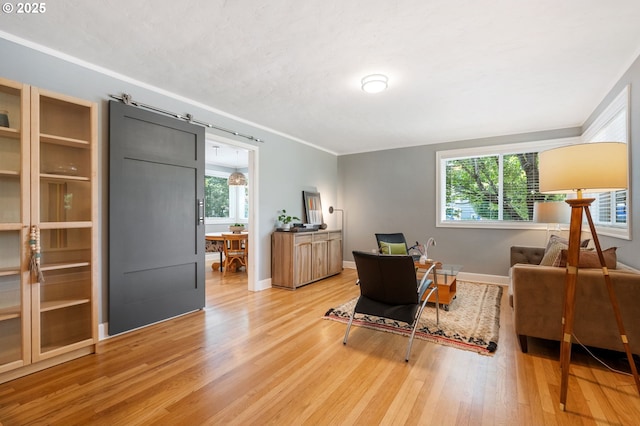 420 S State St, Lake Oswego, OR 97034 - home office featuring light wood-style flooring and ornamental molding