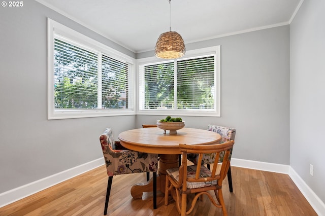 420 S State St, Lake Oswego, OR 97034 - dining space with ornamental molding and light wood-style flooring