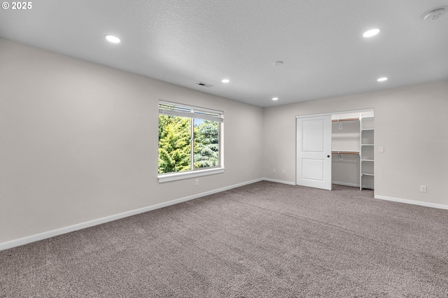 3707 NE Minnehaha St, Vancouver, WA 98661 - carpeted spare room with baseboards, visible vents, and recessed lighting