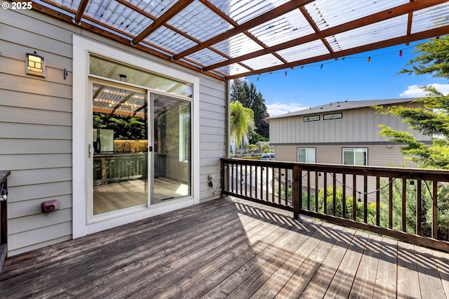 3707 NE Minnehaha St, Vancouver, WA 98661 - wooden deck with a pergola